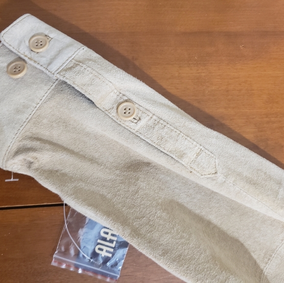 ALAN FLUSSER 100% Suede Men’s Shirt Medium Long Sleeve Button, New with Tags - Picture 9 of 13